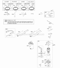 Alternator Electric Starter Ignition Diagram and Parts List for 401577-0125-B1  Briggs and Stratton Engine